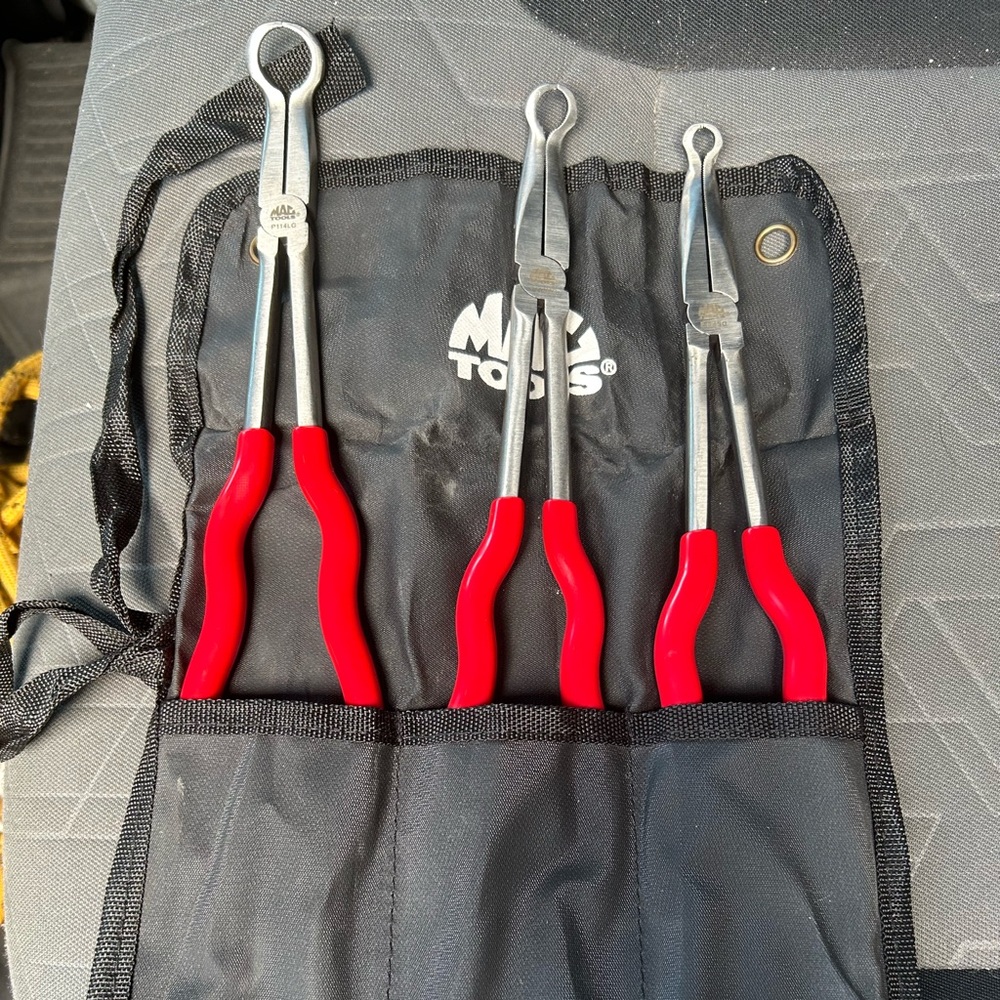 Mac tools python grip pliers full set of 3 with carrying case never used